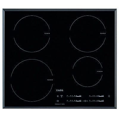 AEG HK6542H0FB Induction Hob, Black AEG HK6542H0FB Induction Hob, Black